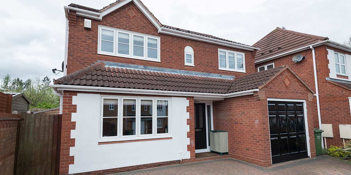 Flush Casement Windows on Modern Property